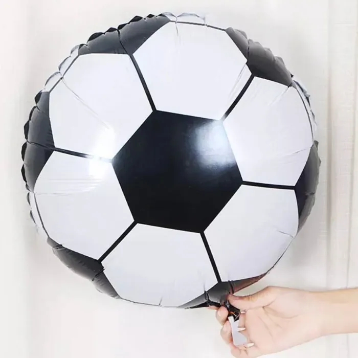 Siyah Beyaz Futbol Topu Folyo Balon