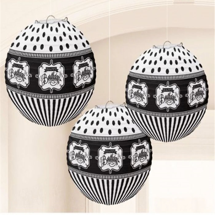 Amscan Happy Birthday Yazılı Fener Süs