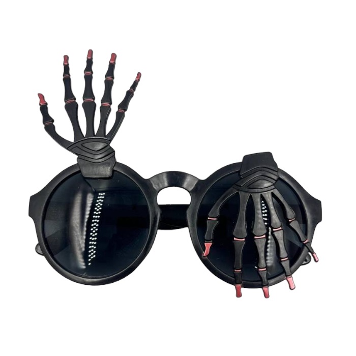 Siyah İskelet Eli Parti Gözlük