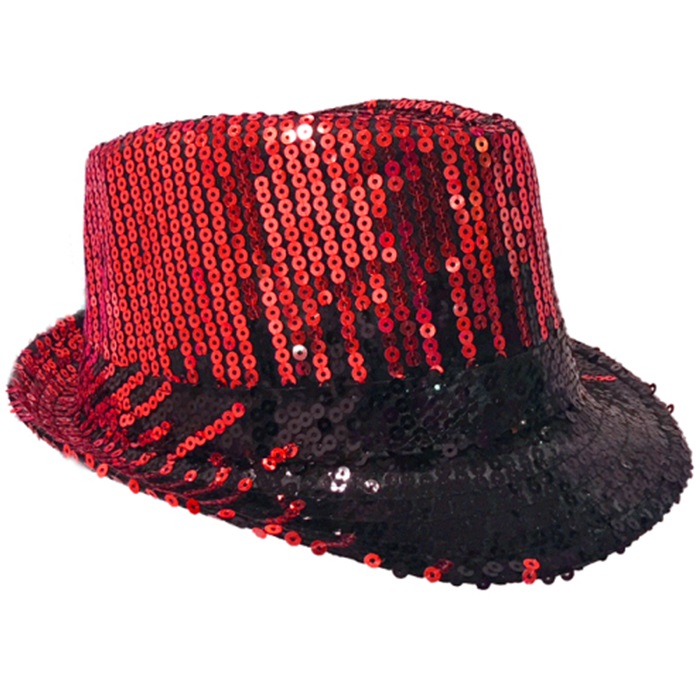 Siyah Kırmızı Pullu Parti Şapka