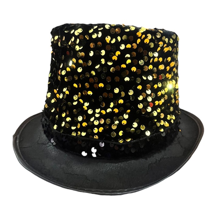 Siyah Pullu Silindir Şapka