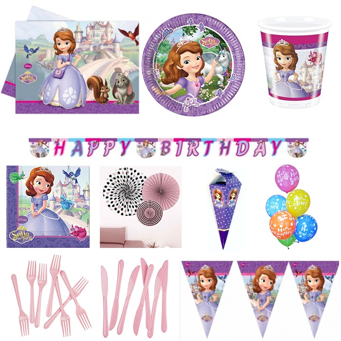 Sofia Doğum Günü Parti Seti 16 Kişilik