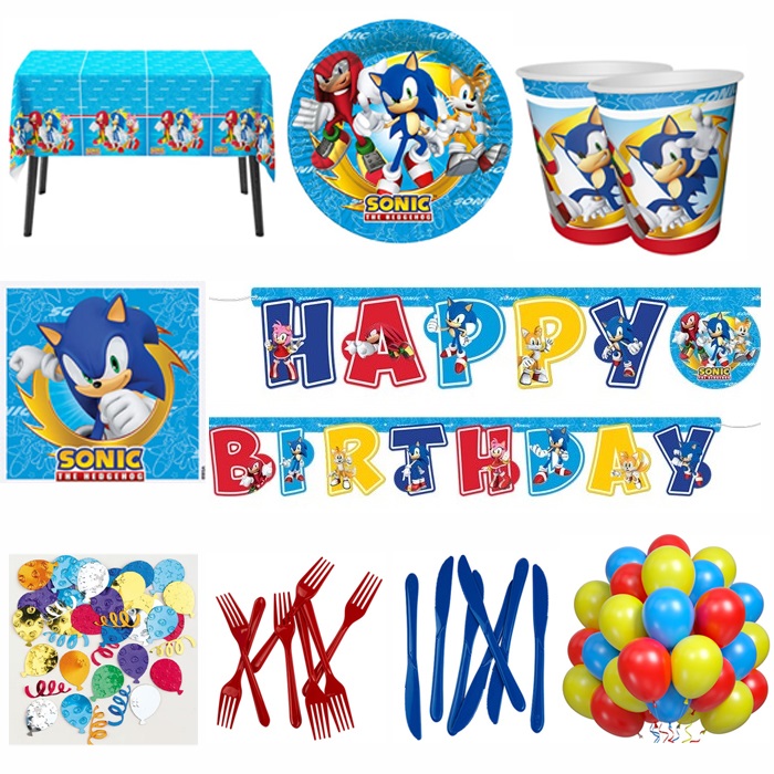 Sonic Boom 16 Kişilik Doğum Günü Parti Seti