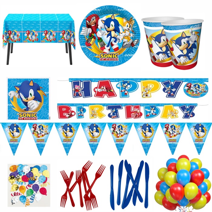 Sonic Boom 24 Kişilik Doğum Günü Parti Seti