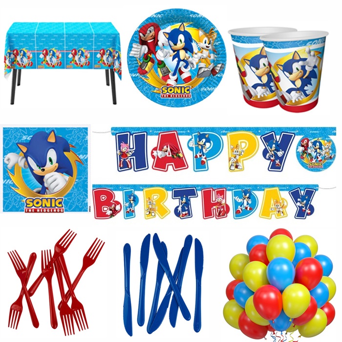 Sonic Boom 8 Kişilik Doğum Günü Parti Seti