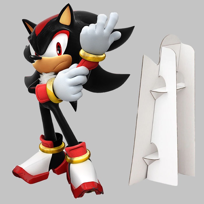 Sonic Boom Kirpi Shadow Out Cut Ayaklı Pano