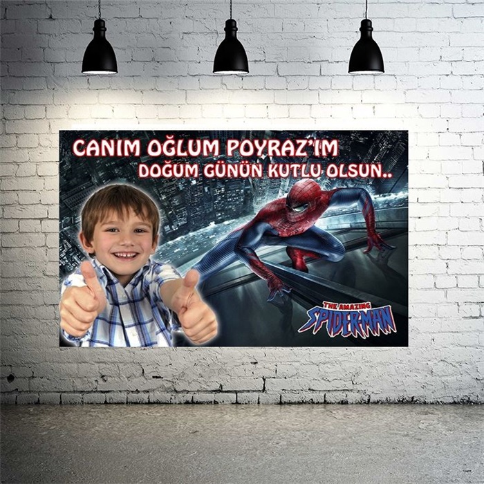 Spiderman Temalı Özel Afiş