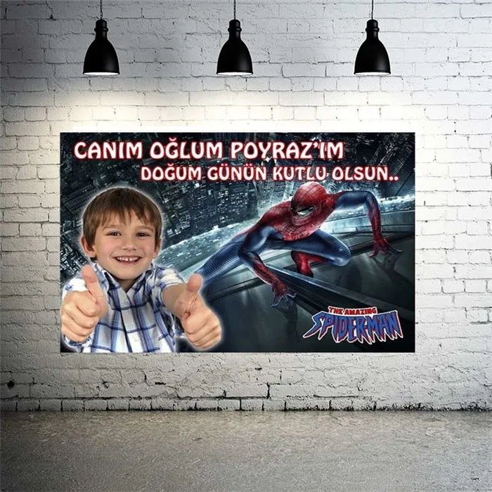 Spiderman Temalı Özel Afiş