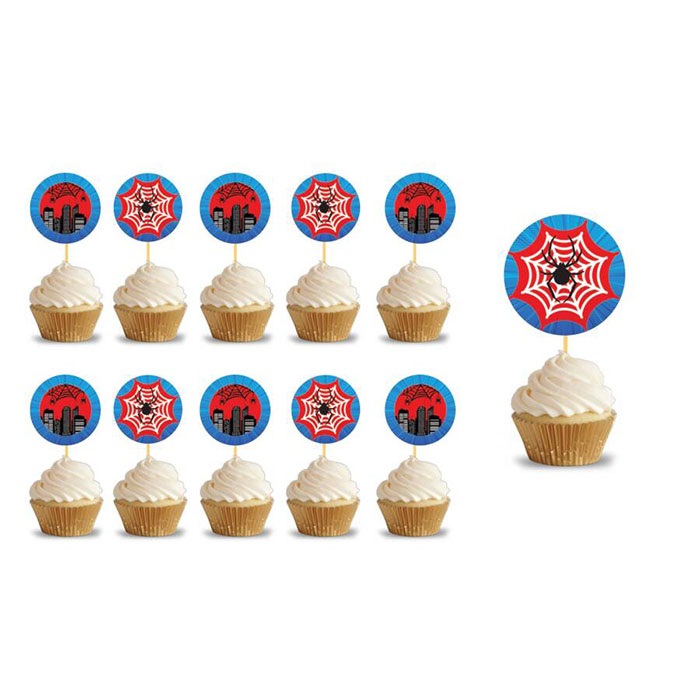 Spiderman Baskılı Kürdan Süs