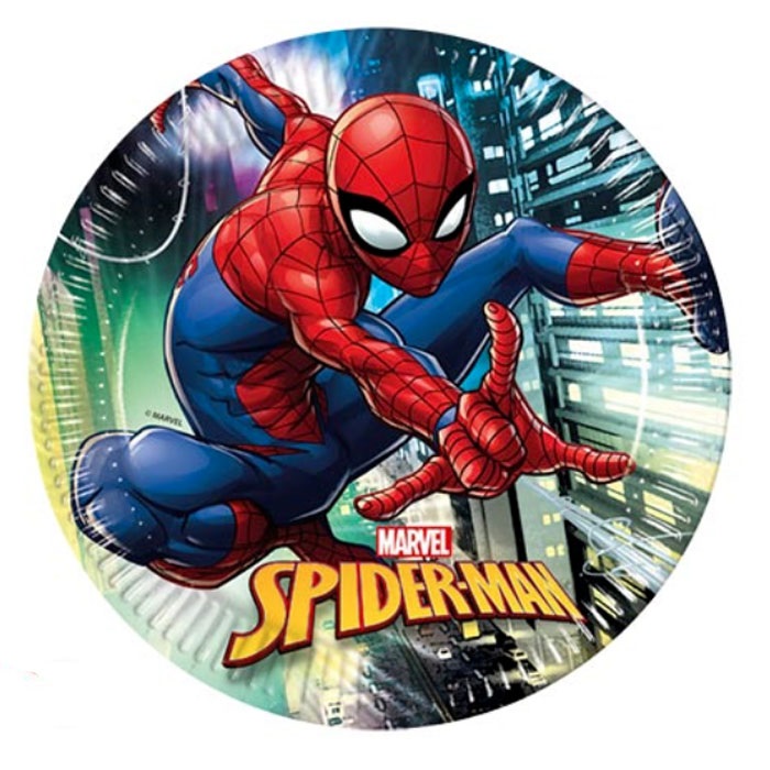 Spiderman Temalı Tabak