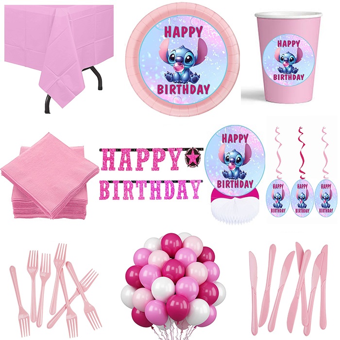 Stitch Doğum Günü Parti Seti 16 Kişilik