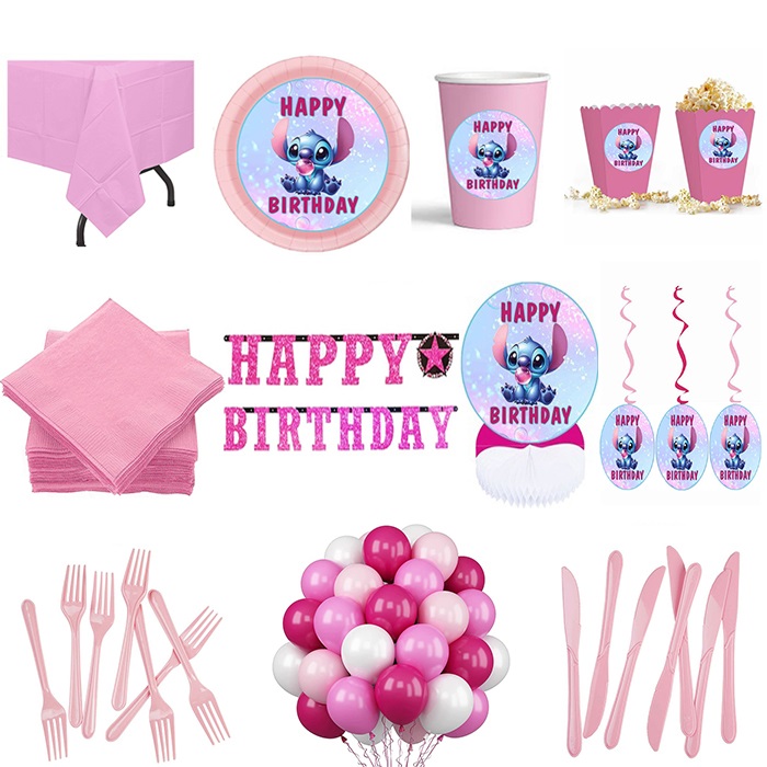 Stitch Doğum Günü Parti Seti 24 Kişilik