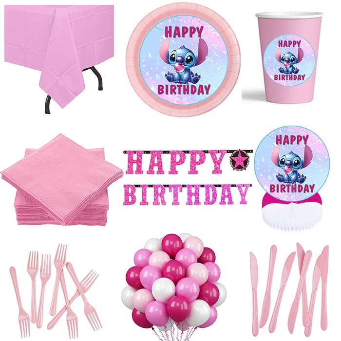 Stitch Doğum Günü Parti Seti 8 Kişilik