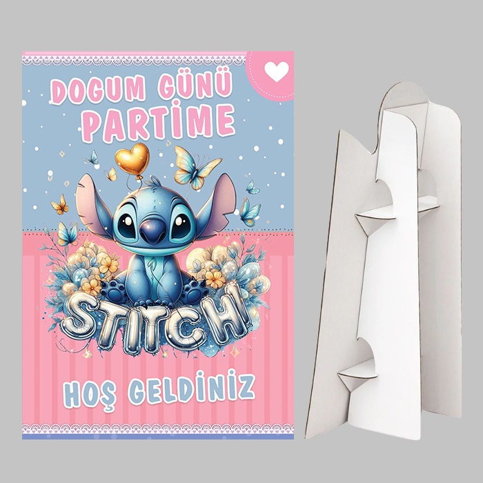 Stitch Kişiye Özel Ayaklı Pano