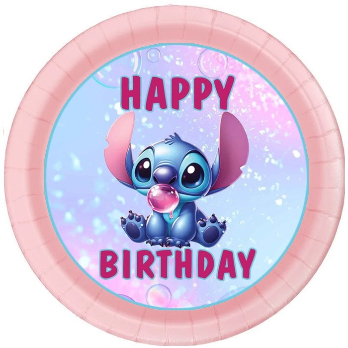 Stitch Pembe Karton Tabak