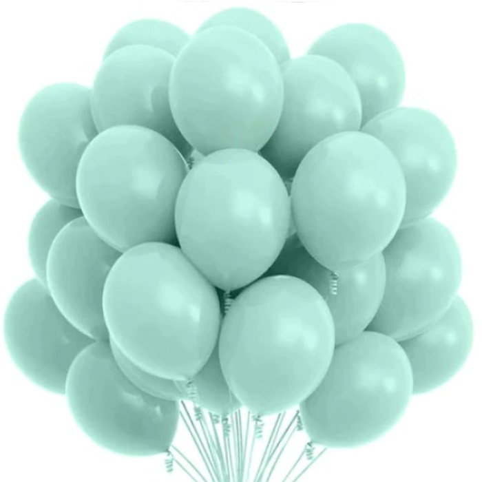 Su Yeşili Renkli Pastel Balon