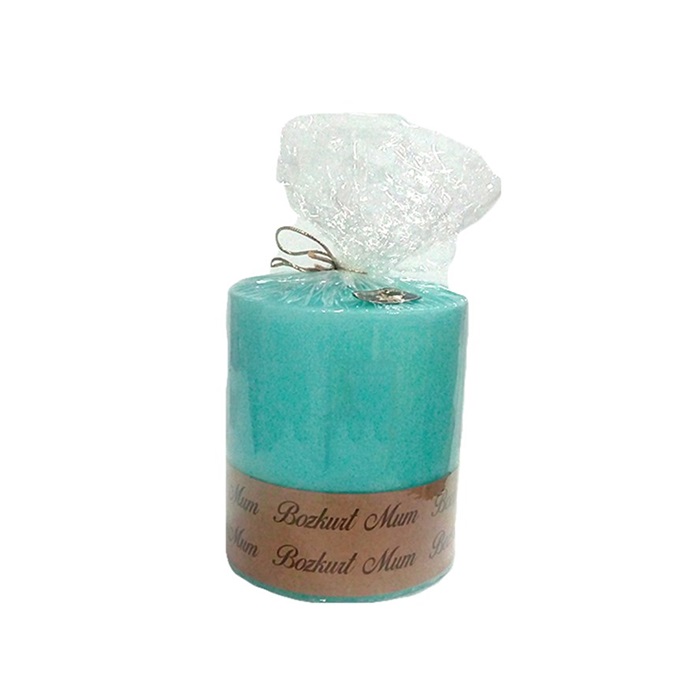 Su Yeşili Silindir Mum