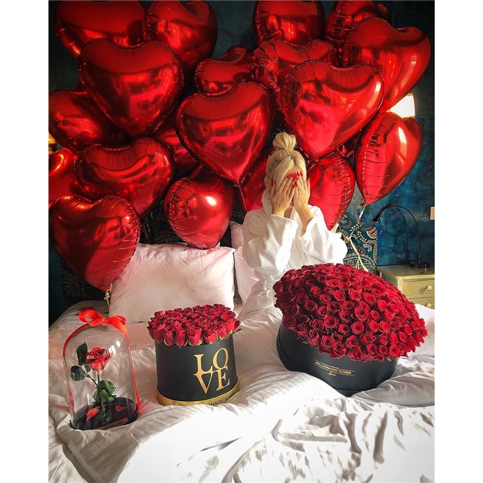 Sevgiliye Sürpriz Balon Süsleme