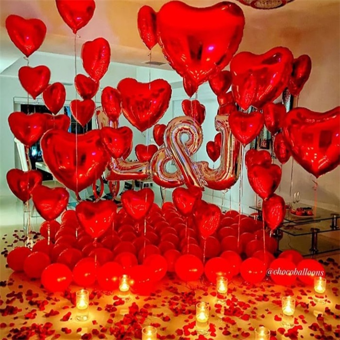 Romantik Sürpriz Oda Süsleme