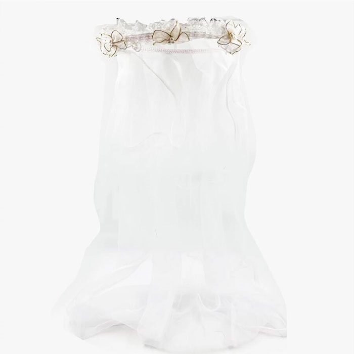 Taç Çember Duvak Çiçekli İncili Model