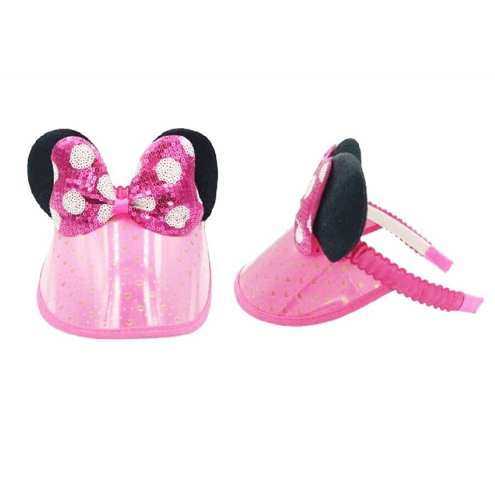 Taç Şapkalı Minnie Pullu Model Pembe