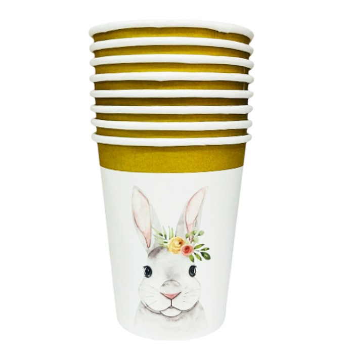 Tavşan Baskılı Karton Bardak