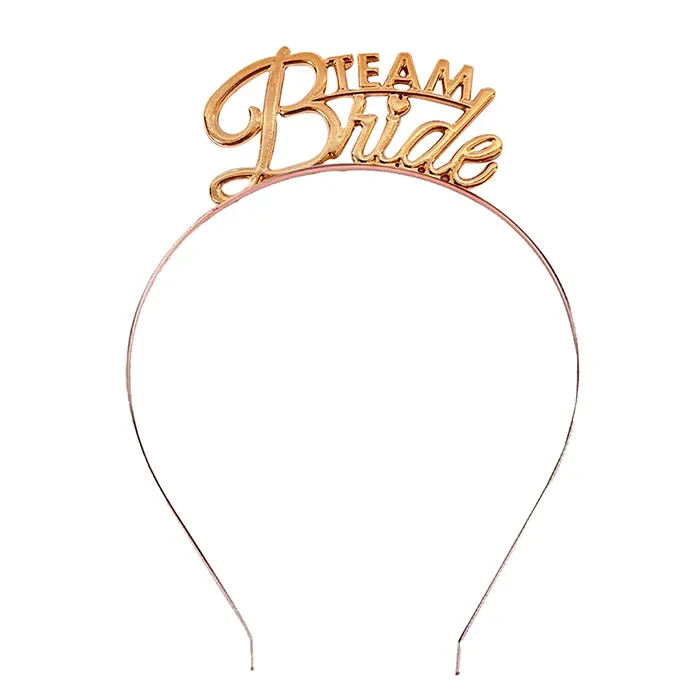 Team Bride Rose Gold Taç