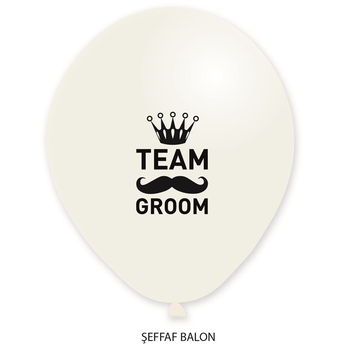 Team Groom Baskılı Balon