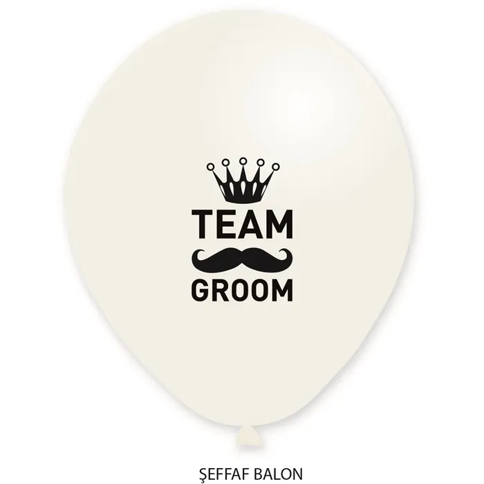 Team Groom Baskılı Balon