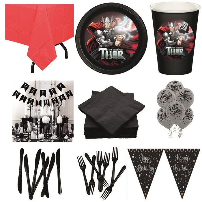 Thor Doğum Günü Parti Seti 24 Kişilik