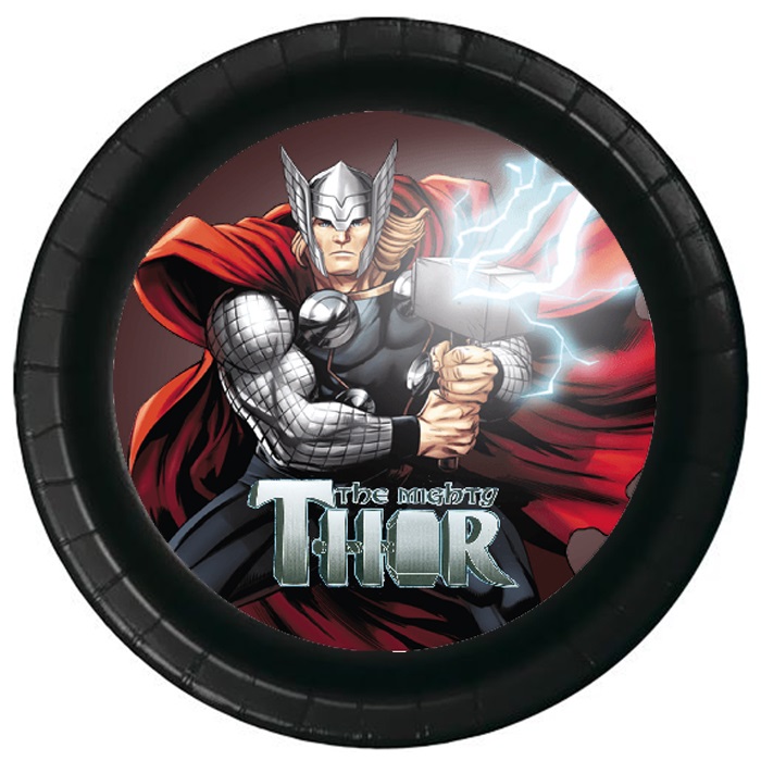 Thor Temalı Karton Tabak