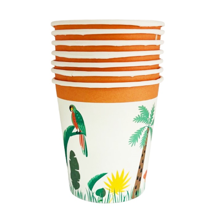 Tropikal Hayvanlar Karton Bardak