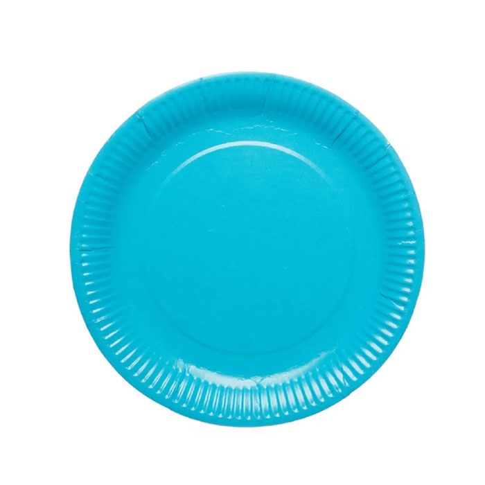 Turkuaz Renk Karton Tabak