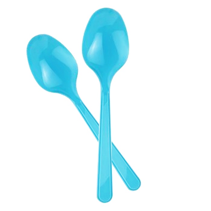 Turkuaz Renkli Plastik Kaşık