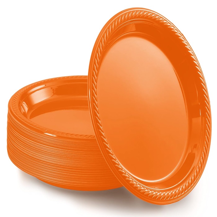 Turuncu Plastik Tabak