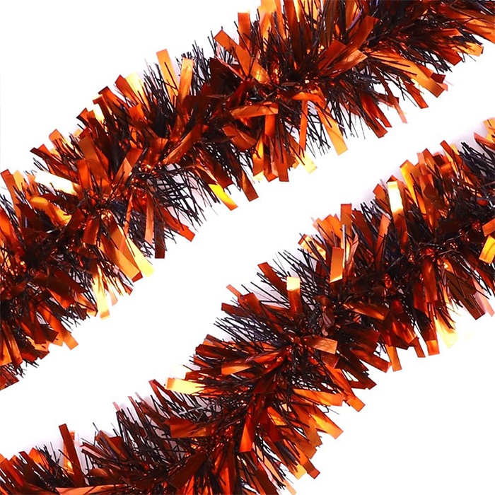 Turuncu Siyah Renkli Fırfır Süs