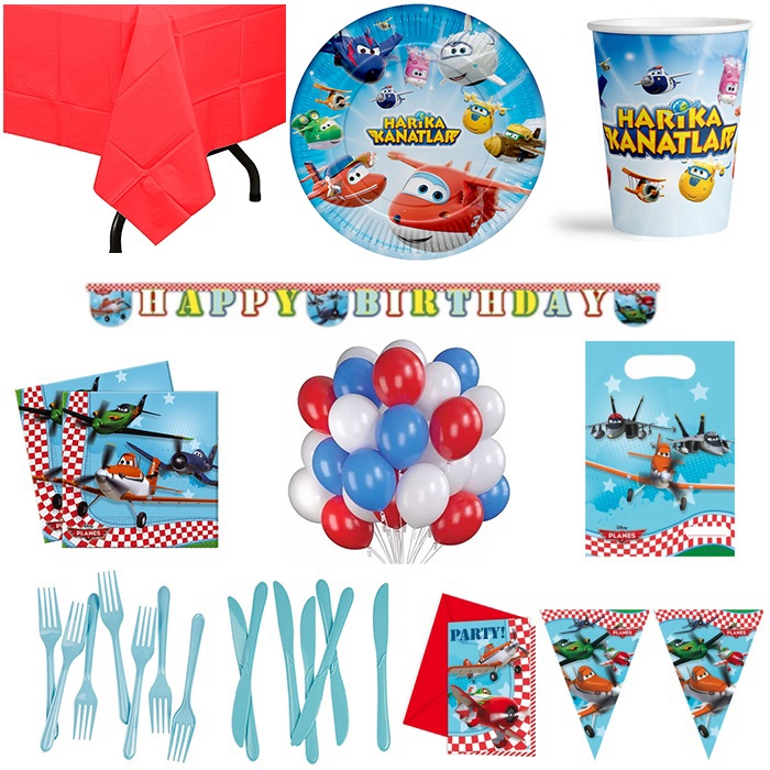 Harika Kanatlar Doğum Günü Parti Seti  24 Kişilik