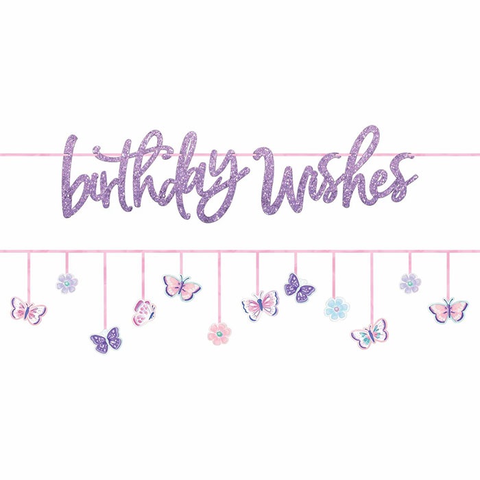 Amscan Uçan Kelebekler Doğumgünü Banner