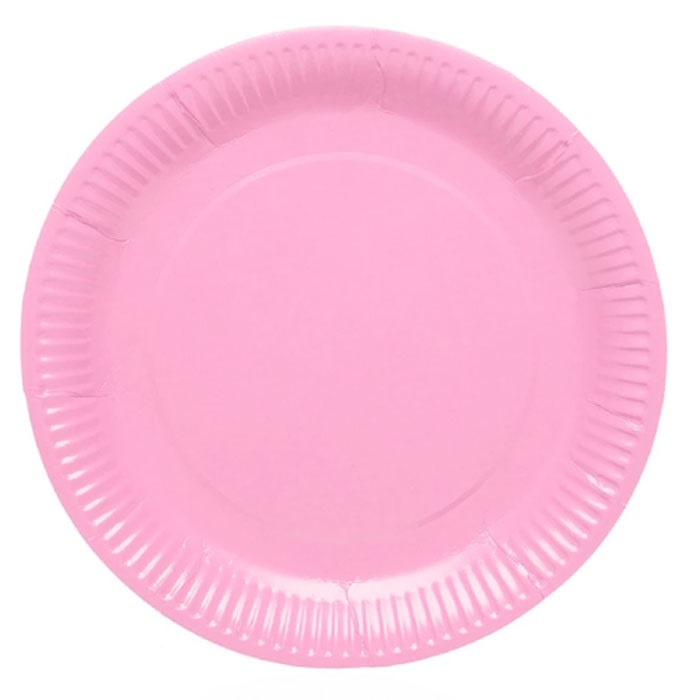 Uçuk Pembe Karton Tabak