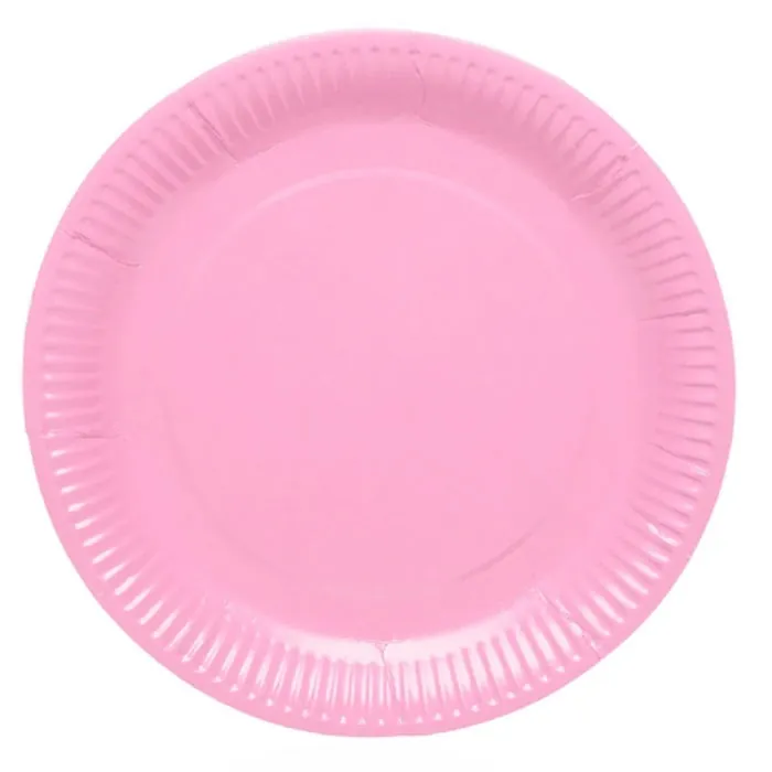 Uçuk Pembe Karton Tabak