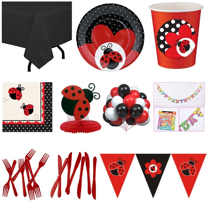 Uğur Böceği Doğum Günü Parti Seti 8 Kişilik