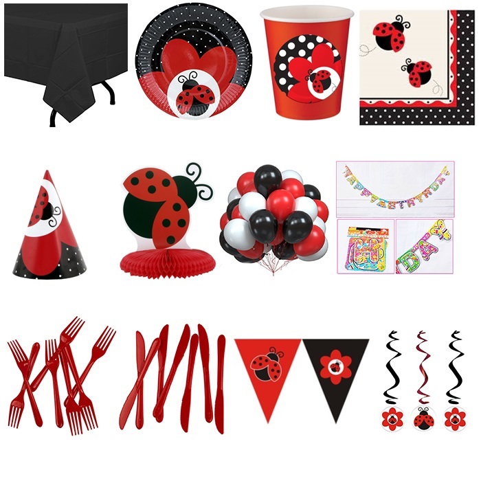 Uğur Böceği Doğumgünü Set 16 Kişilik