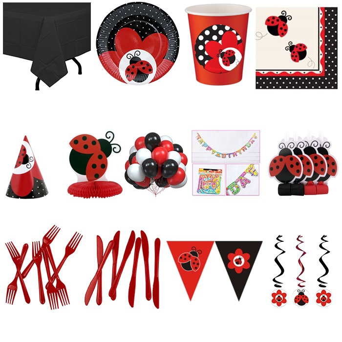 Uğur Böceği Doğumgünü Set 24 Kişilik