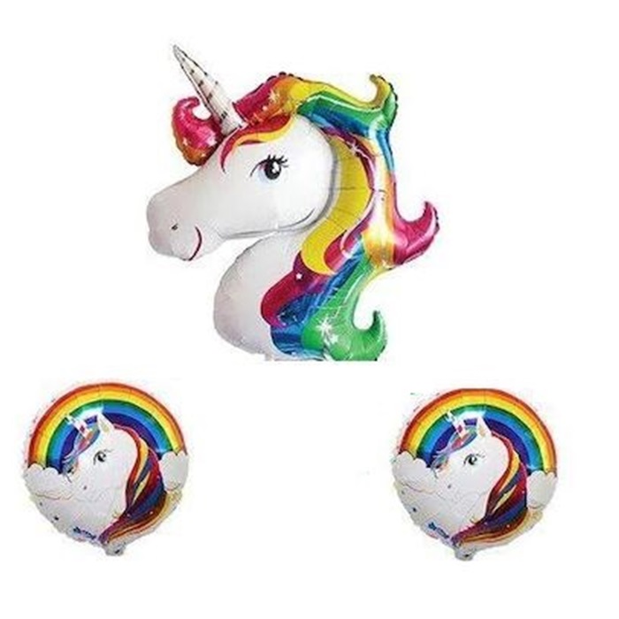 Unicorn 3 Adet Folyo Balon Seti