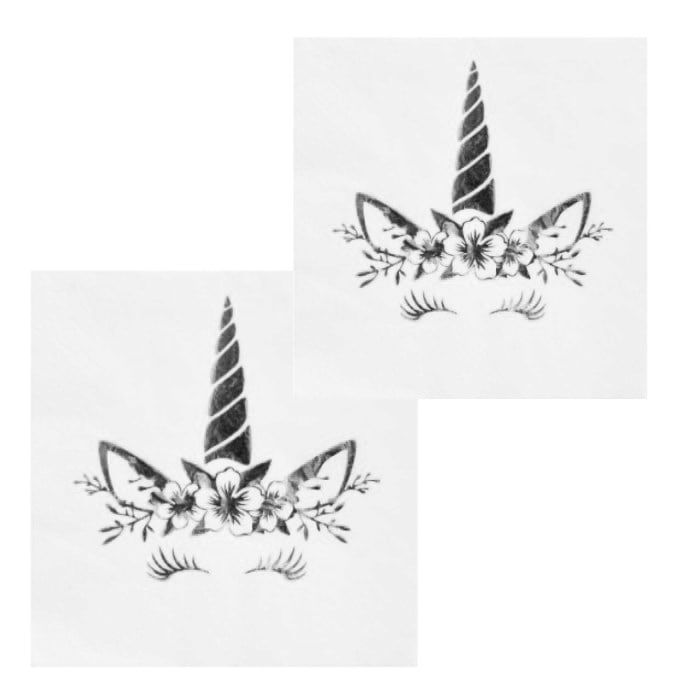 Unicorn Gümüş Varaklı Kağıt Peçete