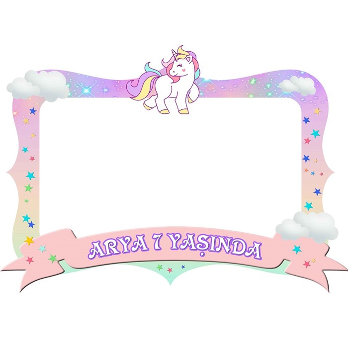 Unicorn Kişiye Özel Çerçeve