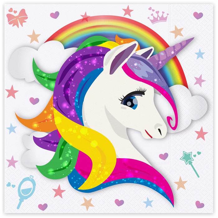 Unicorn Temalı Kağıt Peçete