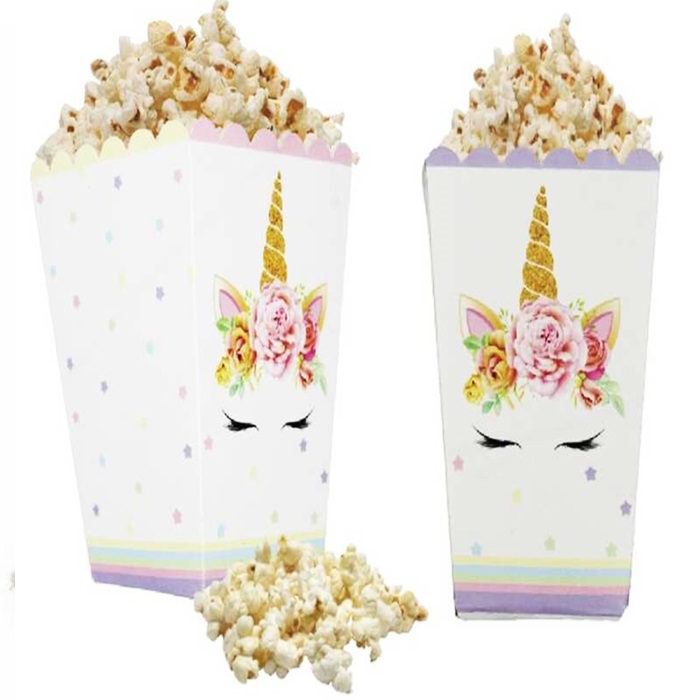 Unicorn Temalı Popcorn Kutusu