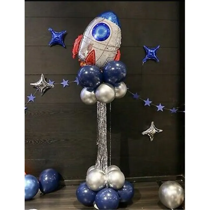 Uzay Konseptli Balon Sütunu