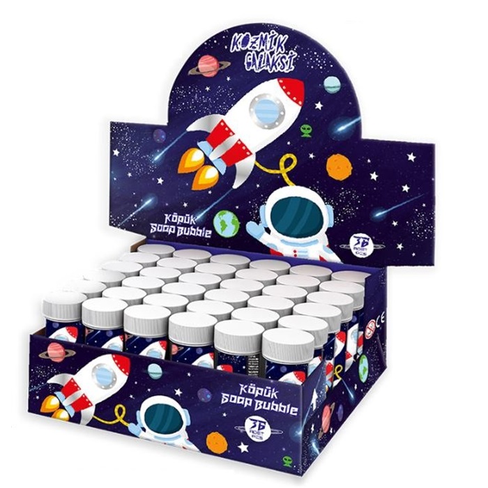 Uzay Temalı Köpük Baloncuk